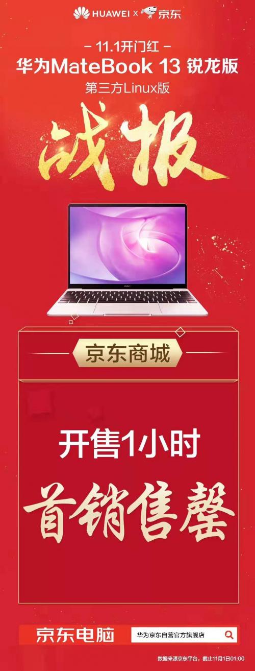 1小时售罄!颜值与实力并存的华为笔记本:黑科技+轻薄+性能